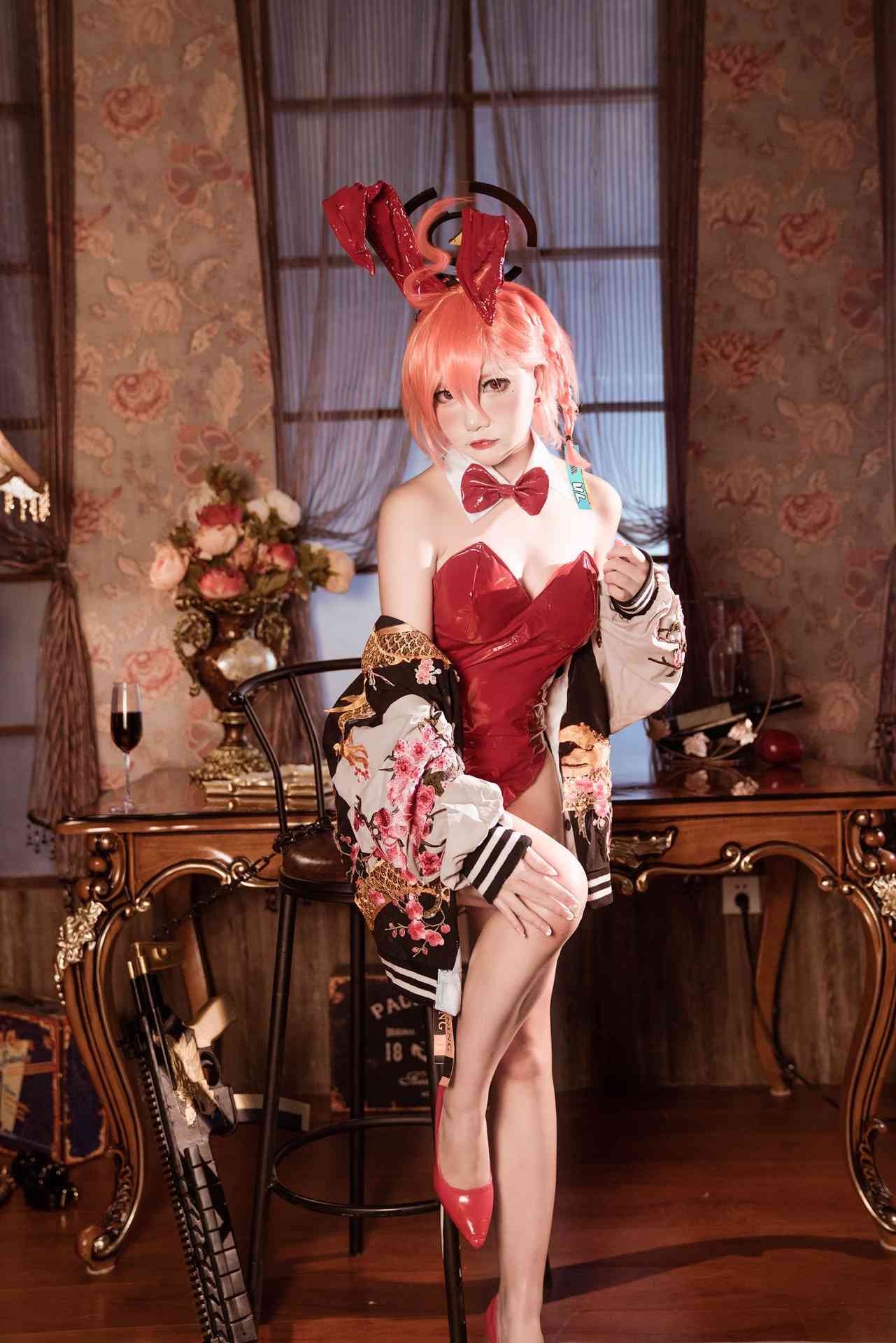 NO.012是一只熊仔吗Blue Archive Neru Mikamo Bunny 碧蓝档案 美甘宁瑠【35P】-可宝主